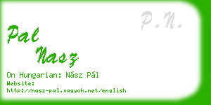 pal nasz business card